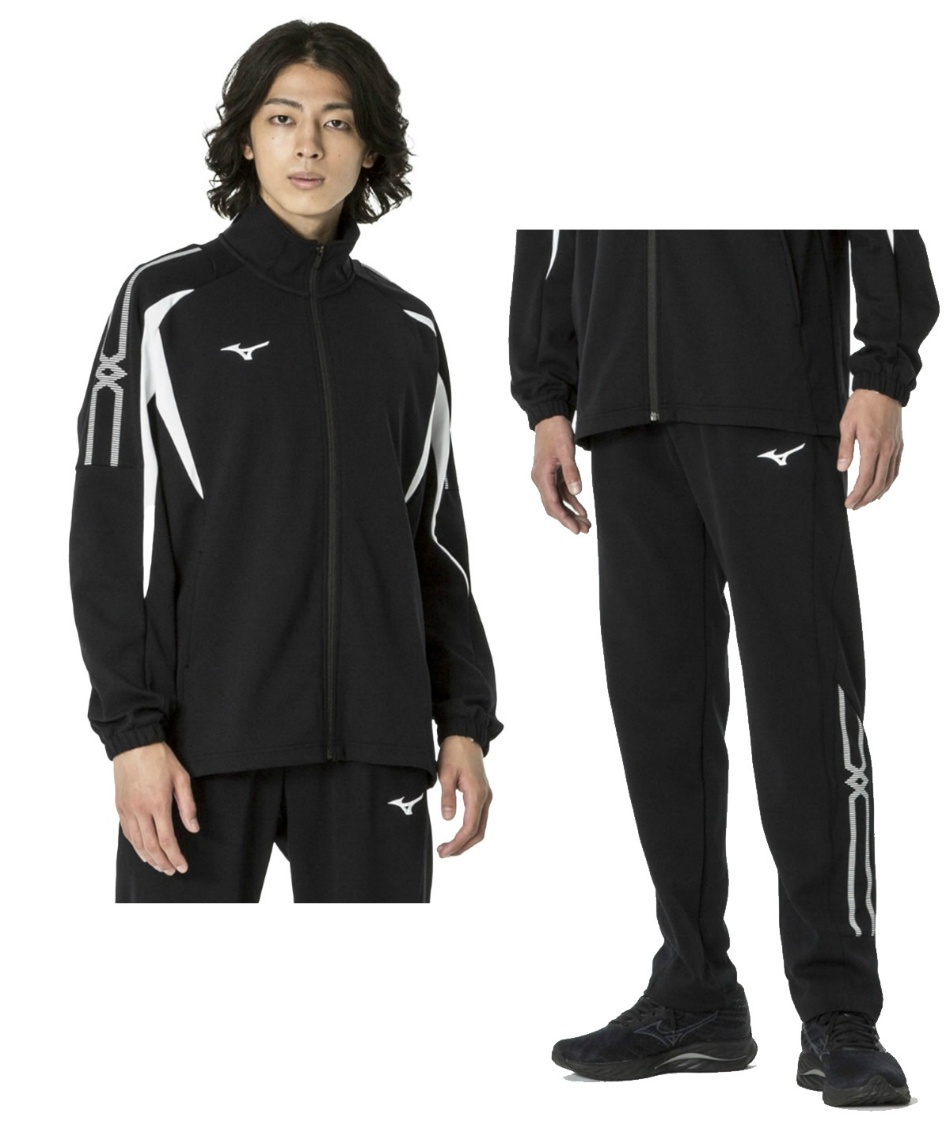 美品 ミズノ ウォームアップ ジャケット パンツ ブレスサーモ XO ミズノ(MIZUNO) ウインドブレーカー 上下セット ウォームアップ