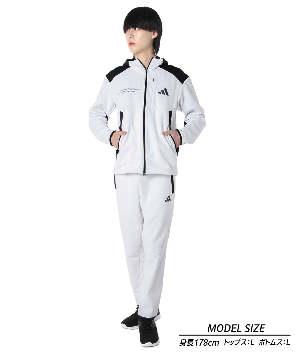 アディダス(adidas) スポーツウェア ジャージ 上下セット フード付き