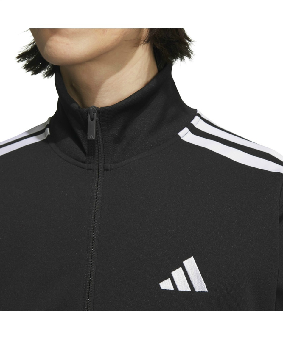 アディダス　トラックジャケット　スリーライン　ランニングウェア　フルジップ　M adidas アディダス ジャケット レディース ジャージ トラック
