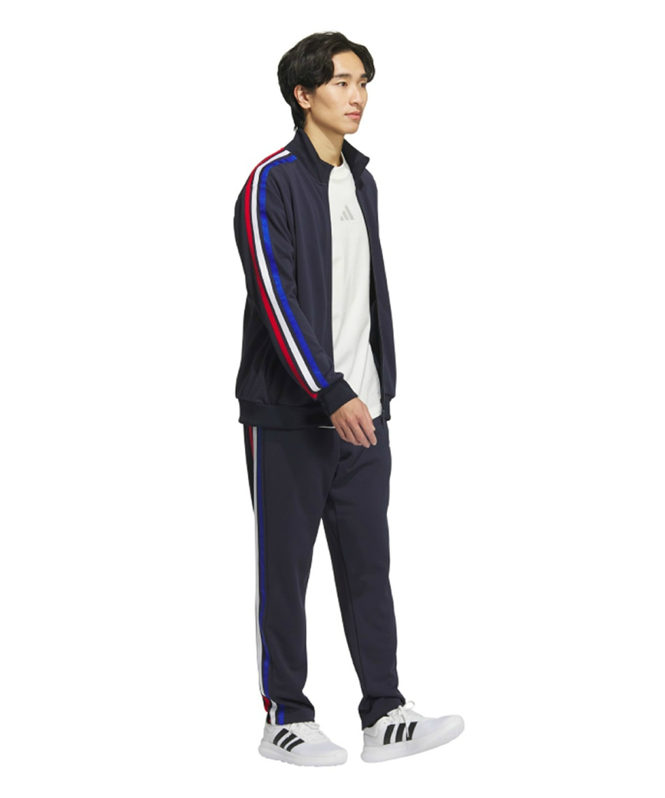 2025春の新作 アディダス(adidas) スポーツウェア ジャージ 上下セット スリー ウォーキング・ランニングウェア