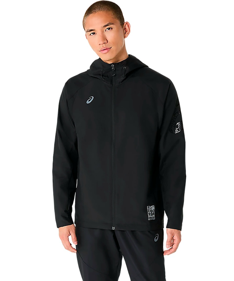 アシックス　ジャージ　上下　メンズ XL クロスジャケット　クロスズボン　黒 ASICS アシックス ジャージ 上下 メンズ asics A-I-M ストレッチ