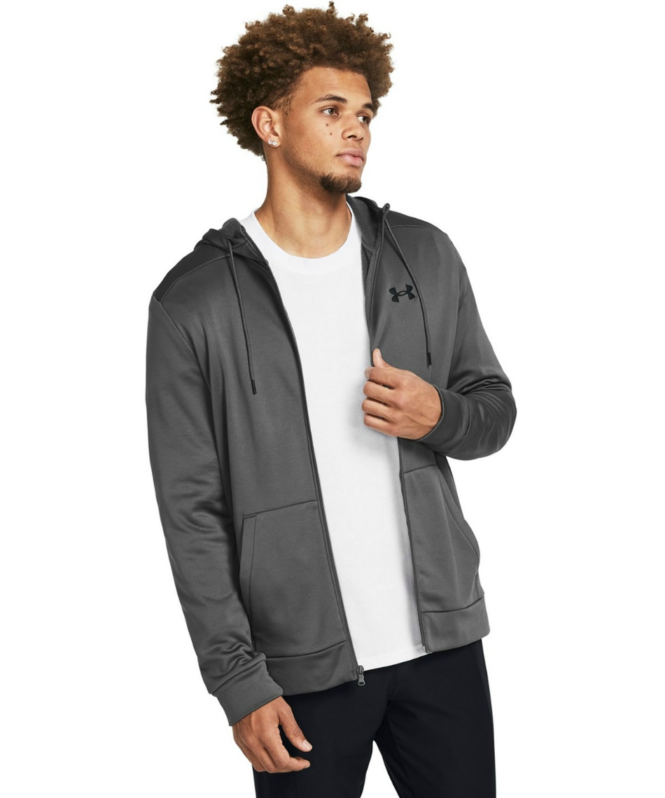 アンダーアーマー2025フレッシュウーブン フルジップフーディー グレー 上下 アンダーアーマー公式】 UAフレッシュウーブン フルジップ フーディー