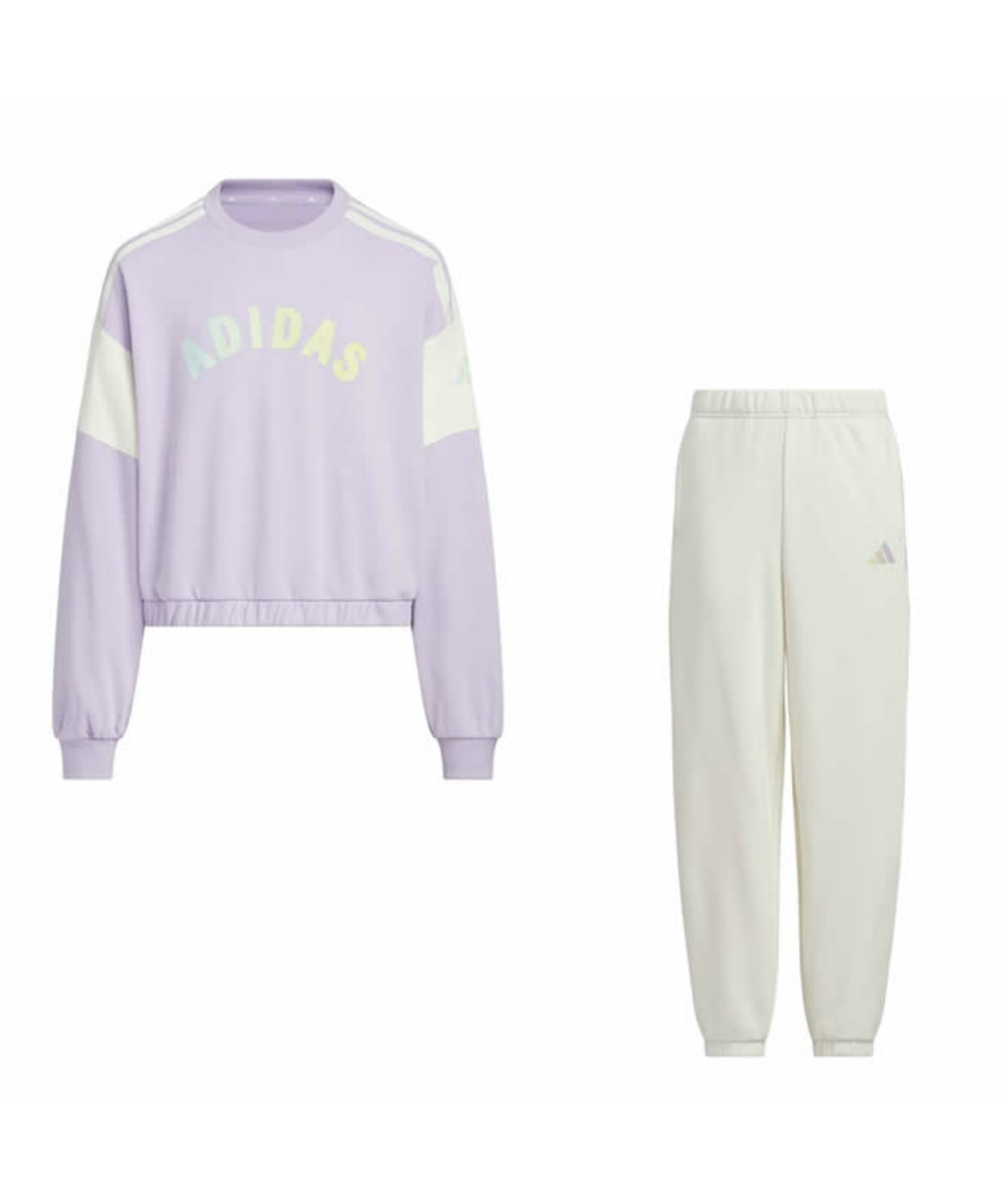 △ アディダス(adidas) スウェットウェア上下セット ガールズ