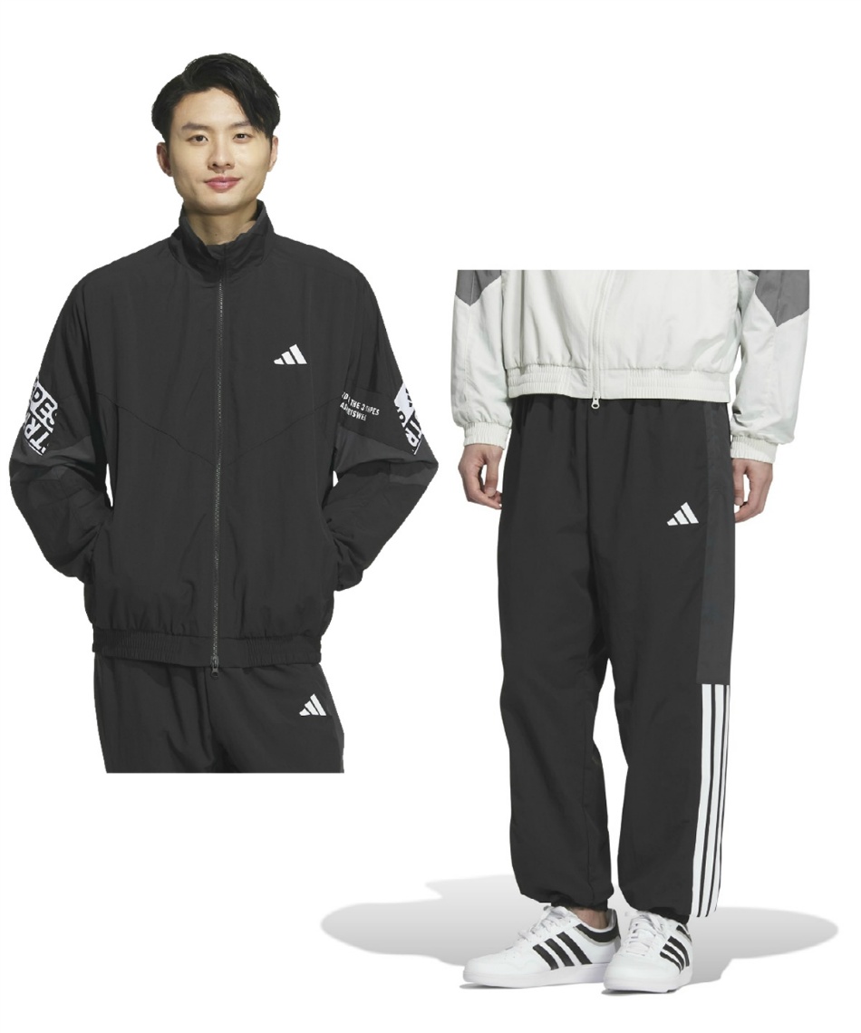 新品　adidas ウィンドブレーカー　上下セット　ナイロンパーカー　パンツ アディダス(adidas) ウインドブレーカー 上下セット ワーディング