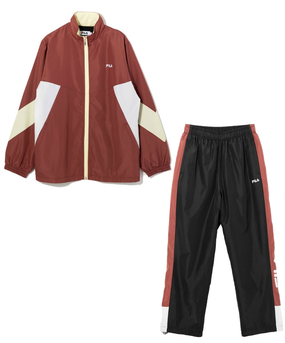 フィラ(FILA) ウインドブレーカー 上下セット 裏起毛トリコットWB JK+