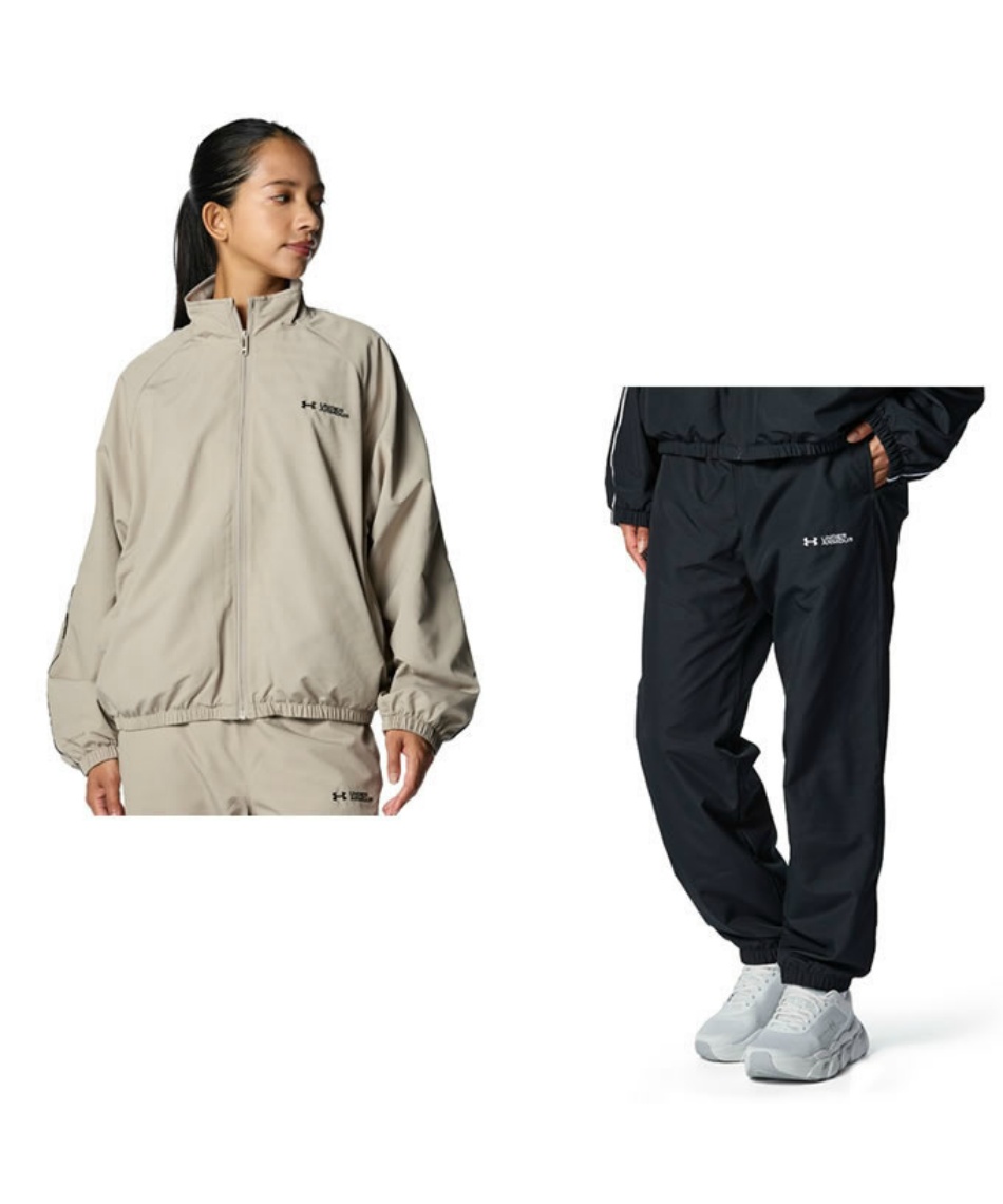 アンダーアーマー UAウーブンフーディー パンツ 上下セット ウィンドブレーカー UNDER ARMOUR ARMOUR（アンダーアーマー）UAブラッシュドウーブン