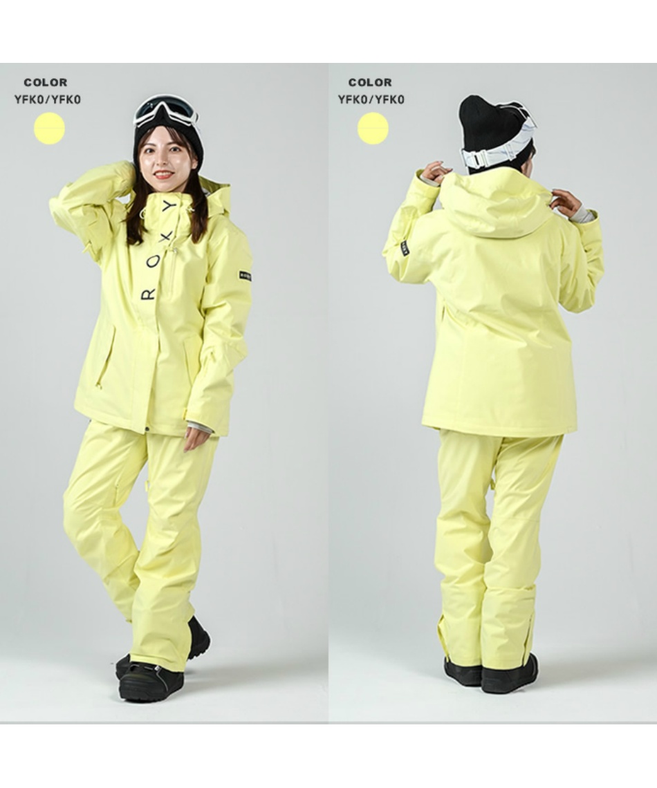 スノーボード ウエア 上下 セット レディース M イエロー スノーボードウェア 上下セット JETTYSOLIDNP JK+SNOWHOLIC PT