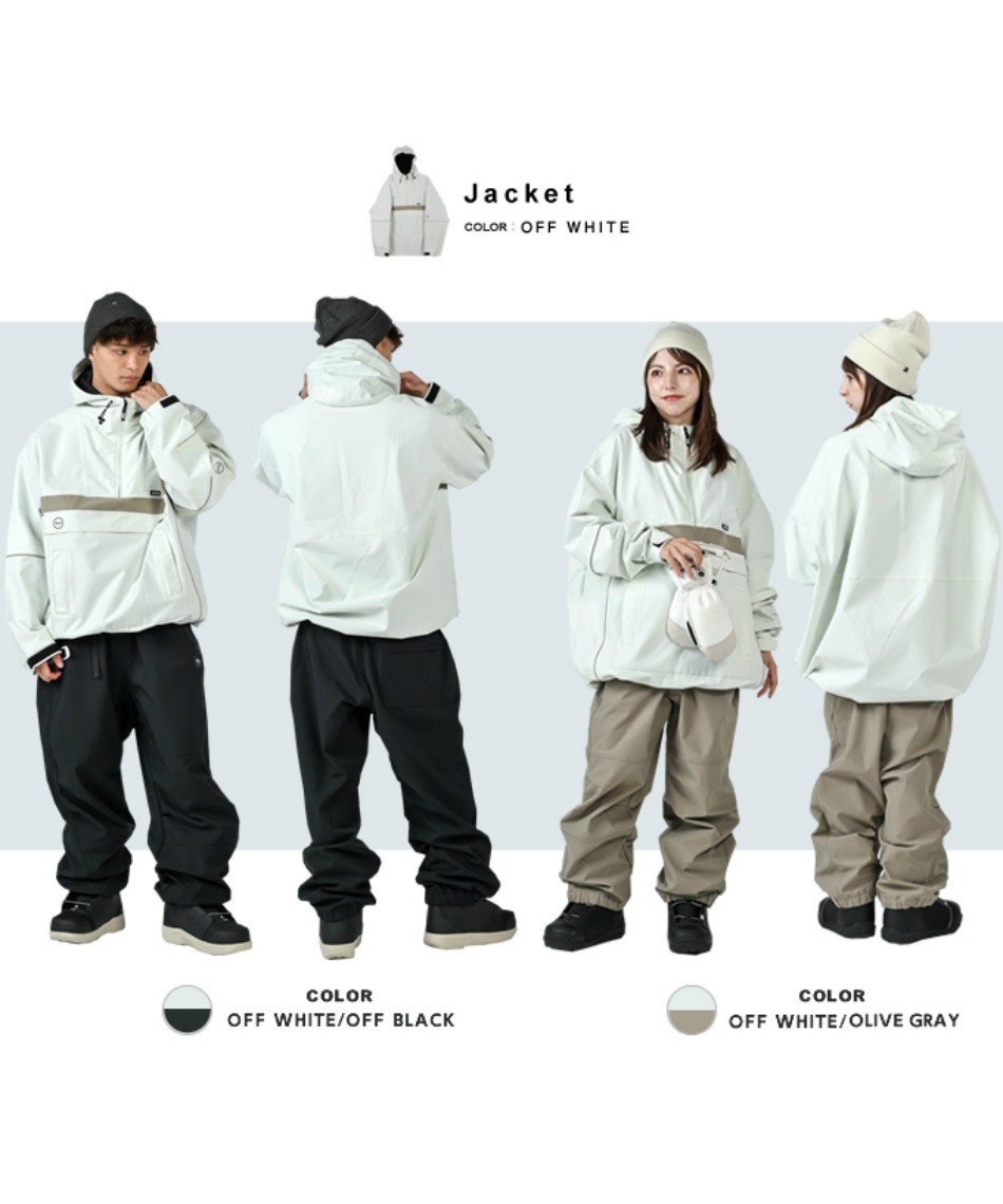 スノーボードウェア 上下セット NFX ANORAK NFX アノラック+3D GROWL
