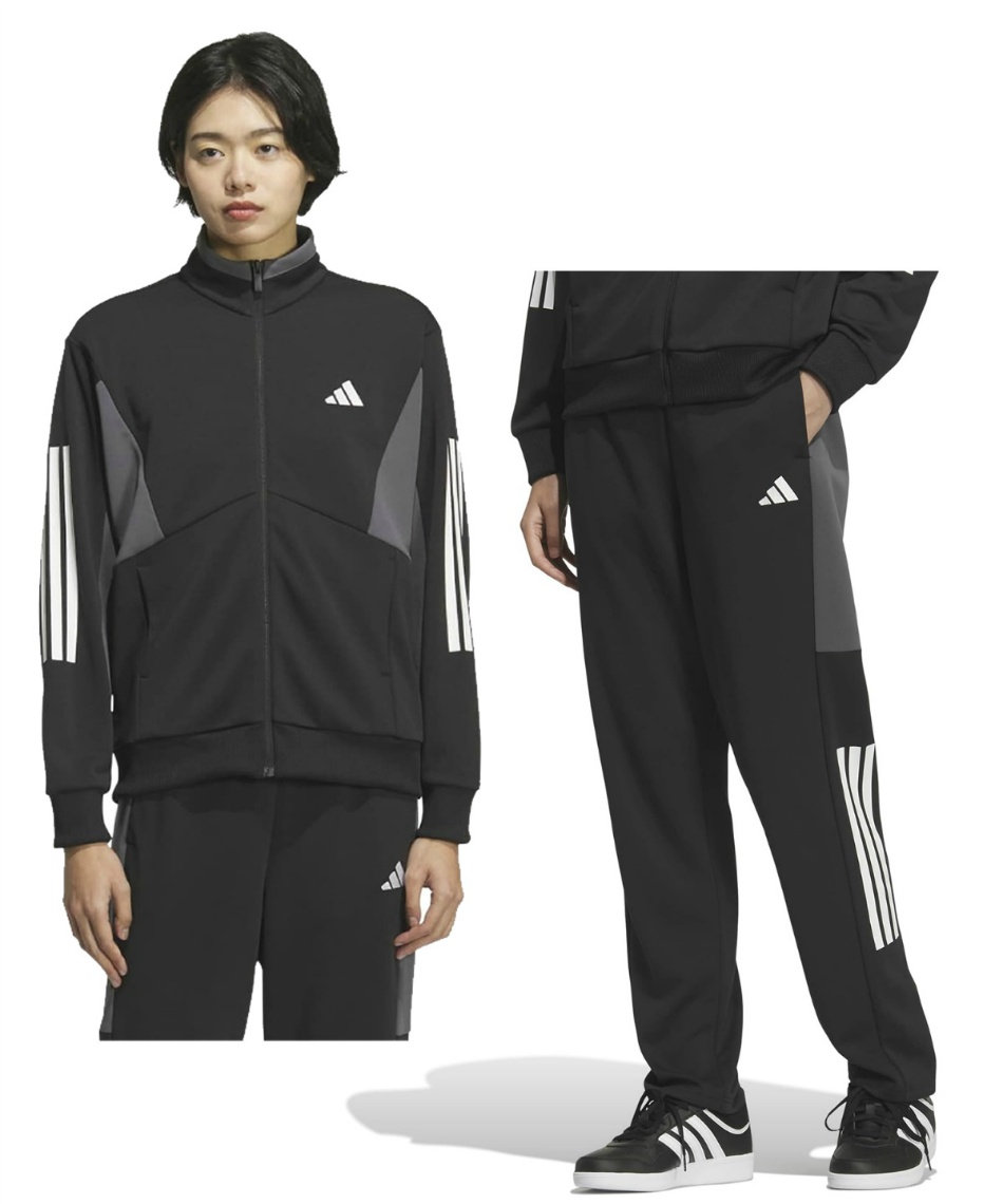 ジャージ上下セットチーム ルーズフィット ダブルニット トラック