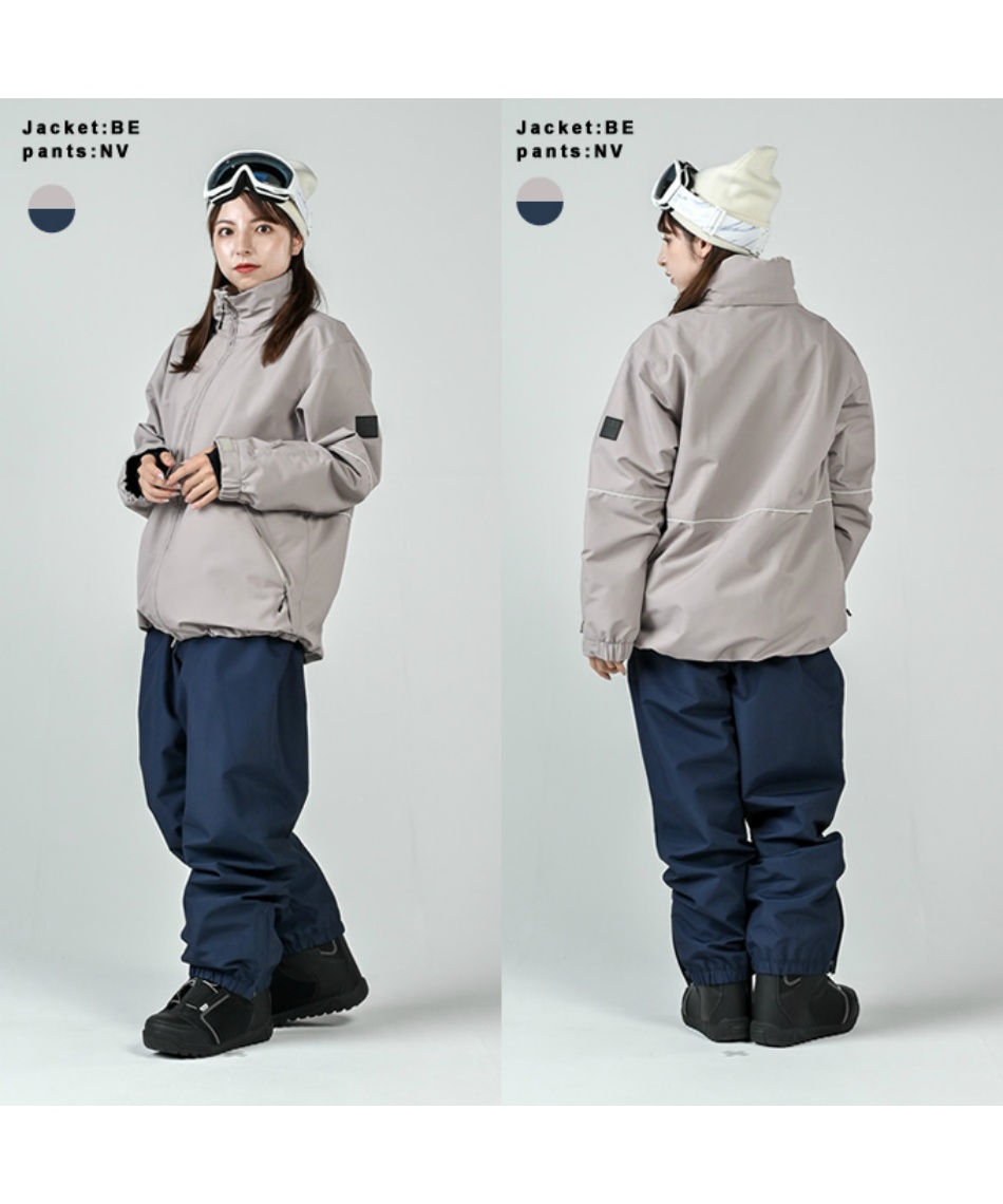 HIMANIウィンタースポーツウェア セット ハイマニ ネイビー ジャケット パンツ セット スノーボードウェア