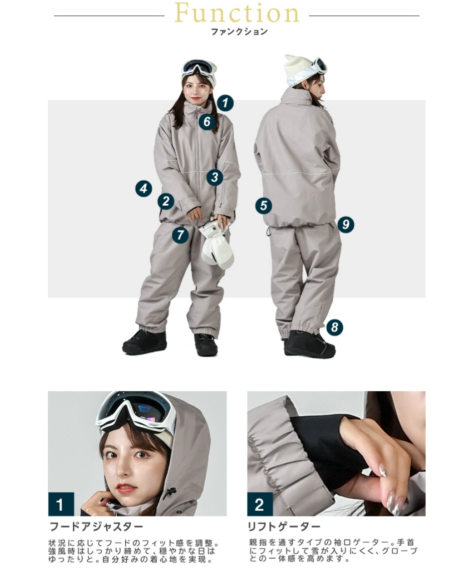 Thinsulate フード付きスノーボードウェア スノーボード ウェア ジャケット ユニセックス Horsefeathers ホース