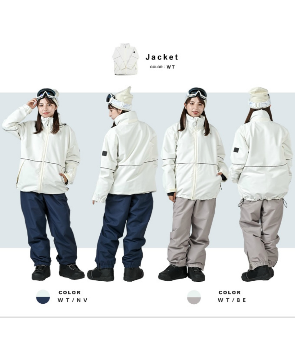 スノーボードウェア 上下セット パイピングJK+バルーンPT 545-301+545