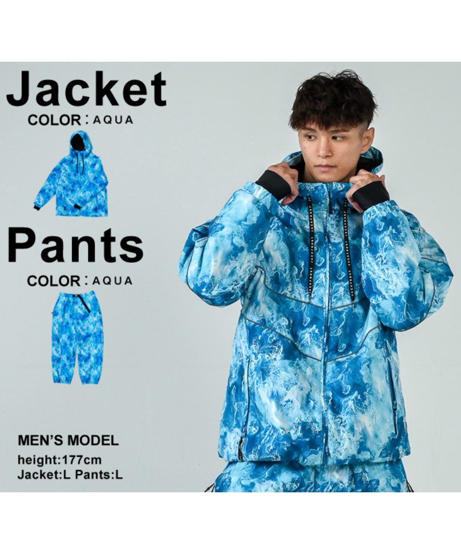スノーボードウェア 上下セット PIPE LINE JK+PIPE LINE PT JFJ98001+