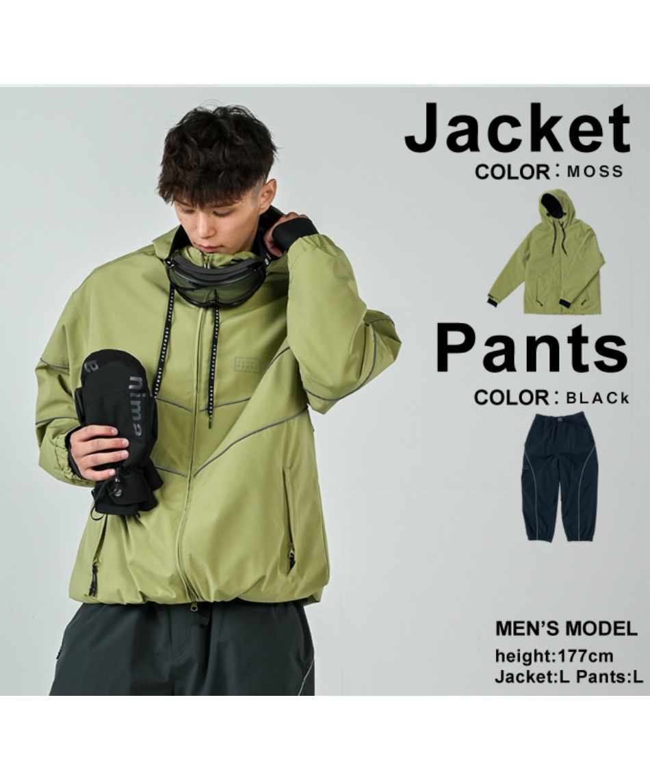 スノーボードウェア 上下セット PIPE LINE JK+PIPE LINE PT JFJ98001+