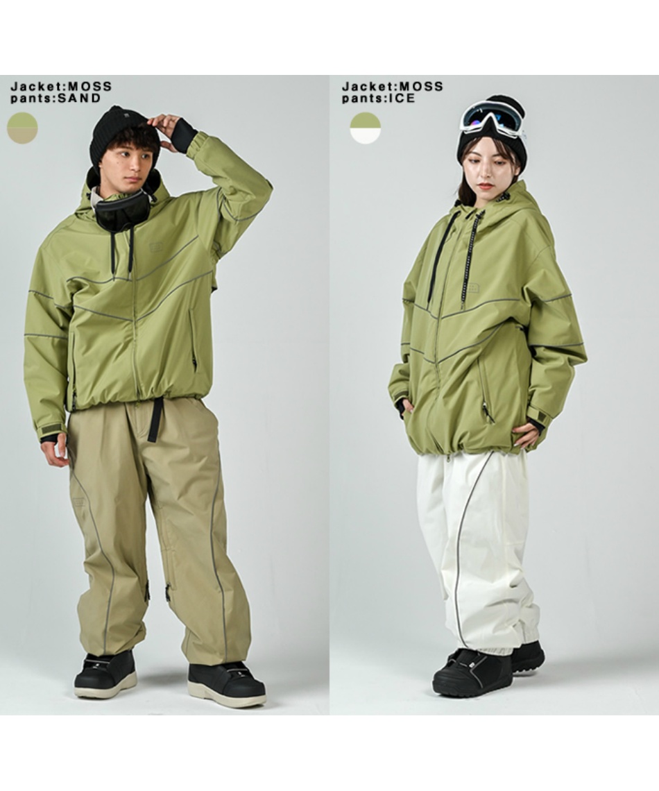 スノーボードウェア 上下セット PIPE LINE JK+PIPE LINE PT JFJ98001+