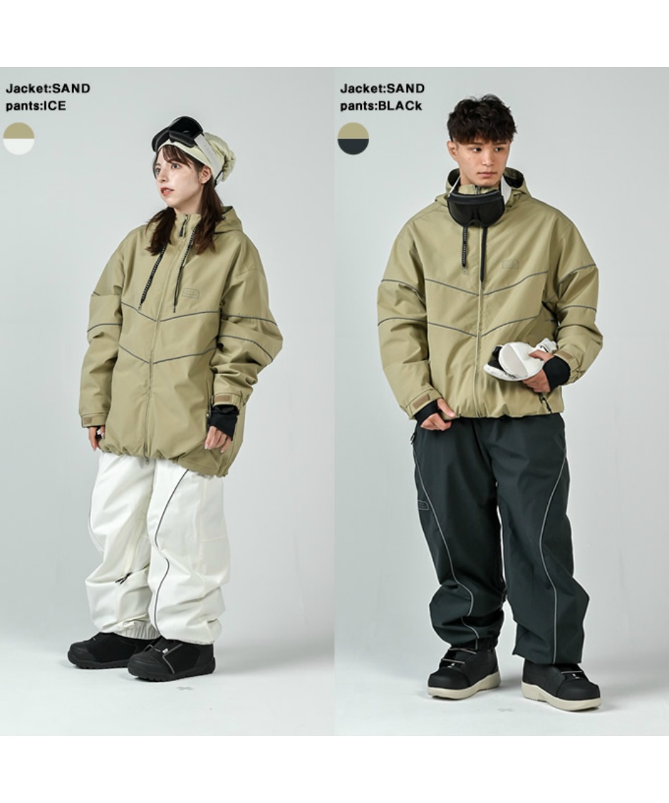スノーボードウェア 上下セット PIPE LINE JK+PIPE LINE PT JFJ98001+