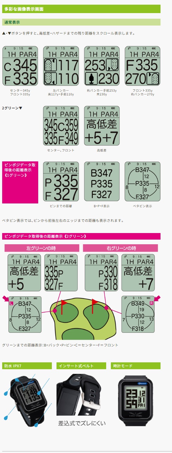 イーグルビジョン(EAGLE VISION) ゴルフ 計測器 WATCH6 EV-236
