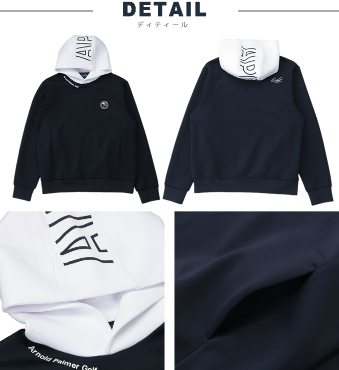 ゴルフウェア スウェット バイカラースウェットフーディー AP220205C05