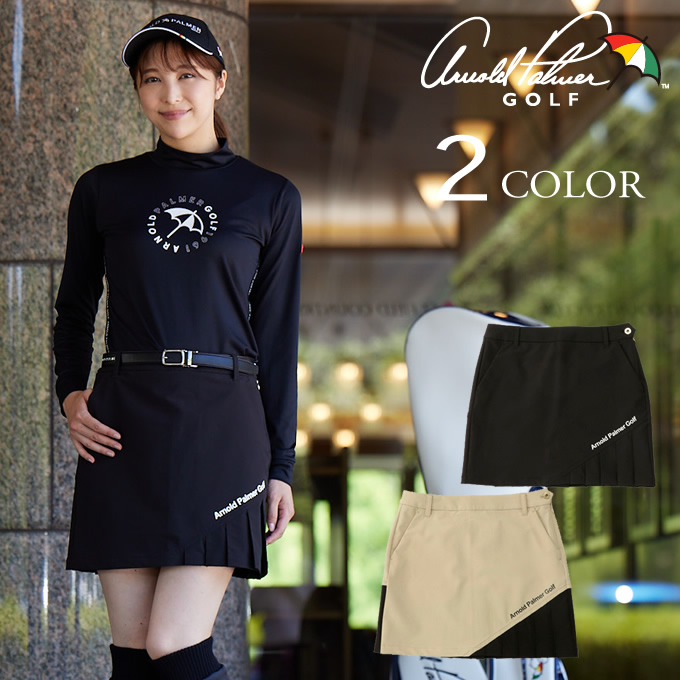 ゴルフウェア スカート BKストレッチプリーツスカート AP220408C04