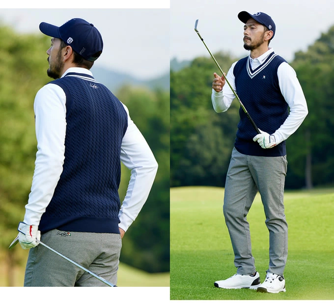 アーノルドパーマー(arnold palmer) ゴルフウェア ニットベスト V