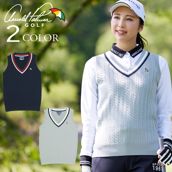 アーノルドパーマー(arnold palmer) ゴルフウェア ニットベスト V