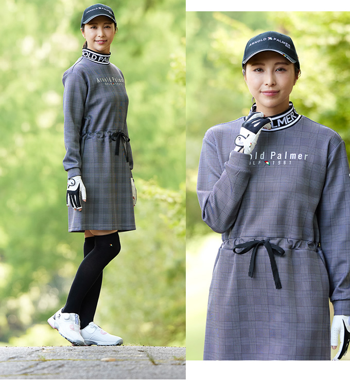 ゴルフウェア ワンピーススウェットシェイプワンピースAP220412E03