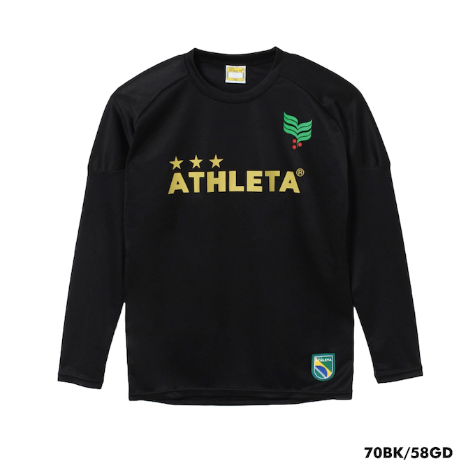 ⭐︎⭐︎⭐︎ATHLETA 昭和　帝京　イエロー×緑　 長袖サッカーシャツ ロングスリーブTシャツ・ATHLETA(アスレタ）03376の通販