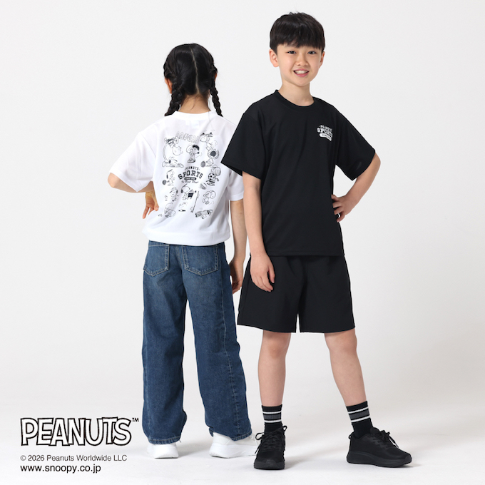 Tシャツ 半袖 PEANUTS スポーツ集合T HMK-26168 | スポーツ用品なら
