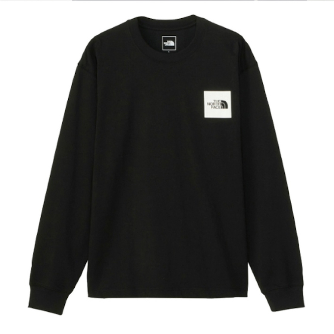 Tシャツ 長袖 ロングスリーブスクエアロゴティー NT82334 K2 【国内