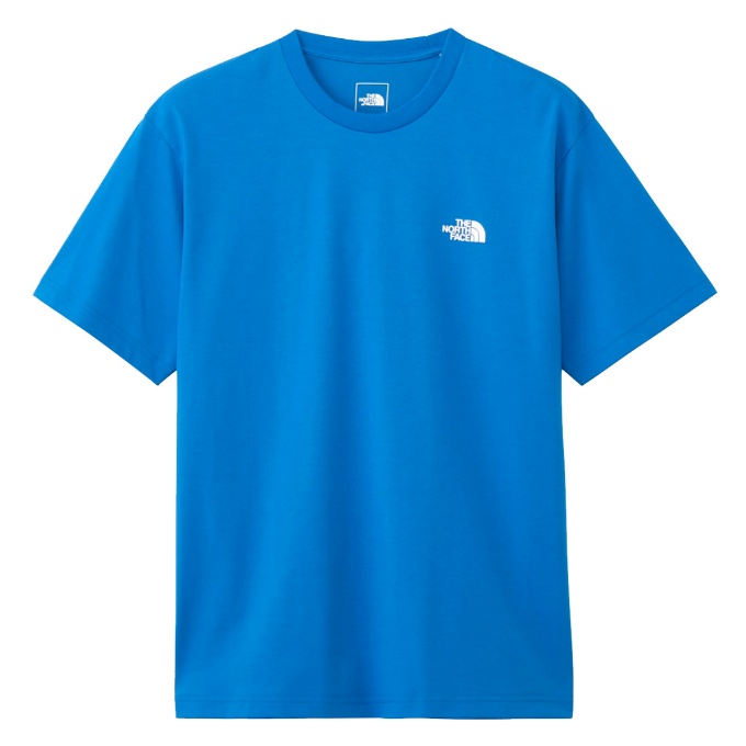 Tシャツ 半袖 ショートスリーブバックスクエアロゴティー NT32447-HB