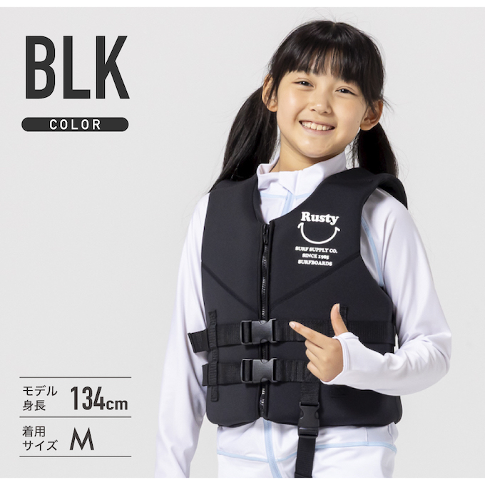 RUSTY - 【新品】ラスティ メンズ フローティングベスト ブルー M RUSTY メンズ フローティングベスト ラスティ ライフジャケット