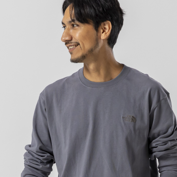 Tシャツ 長袖 ハーフドーム ウィンドウ 長袖 T NT82546-SP 【国内正規