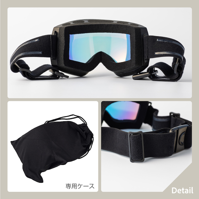 スキーゴーグル スノーボードゴーグル 球面ダブルレンズ レボ