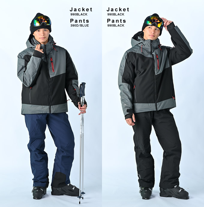 アイスピーク(ICE PEAK) スキーウェア 上下セット SNOW JK+SNOW PT