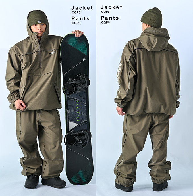 クイックシルバー スノーボードウェア 上下セット QUIK SLASH JK+SLASH