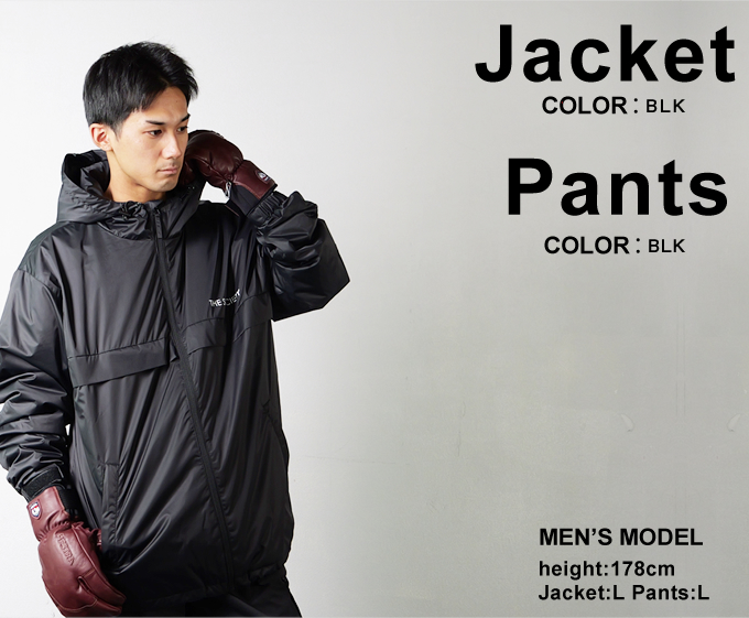 ザソサエティ スノーボードウェア 上下セット フルジップジャケット +