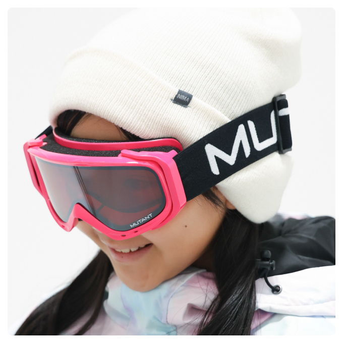 MUTANT【ミュータント】 スノボードゴーグル 未使用品 ミュータント(MUTANT) スキー スノーボードゴーグル 眼鏡対応 キッズ