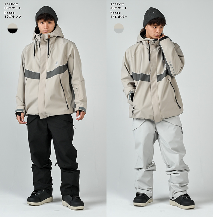 ボードウェアセット スノーボードウェア 上下セット SNB JACKET+SNB PANT GC-7515+GC-7516