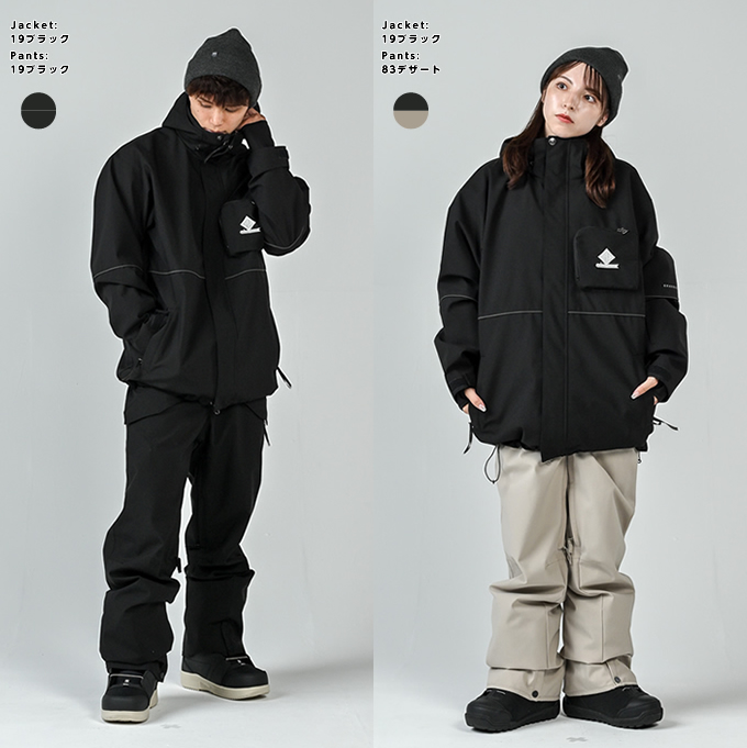 グラバークリーク(GRAVER CREEK) スノーボードウェア 上下セット