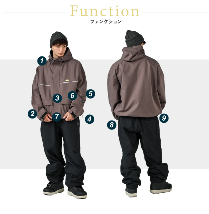 アンセム(ANTHEM) スノーボードウェア 上下セット WHIPLASH