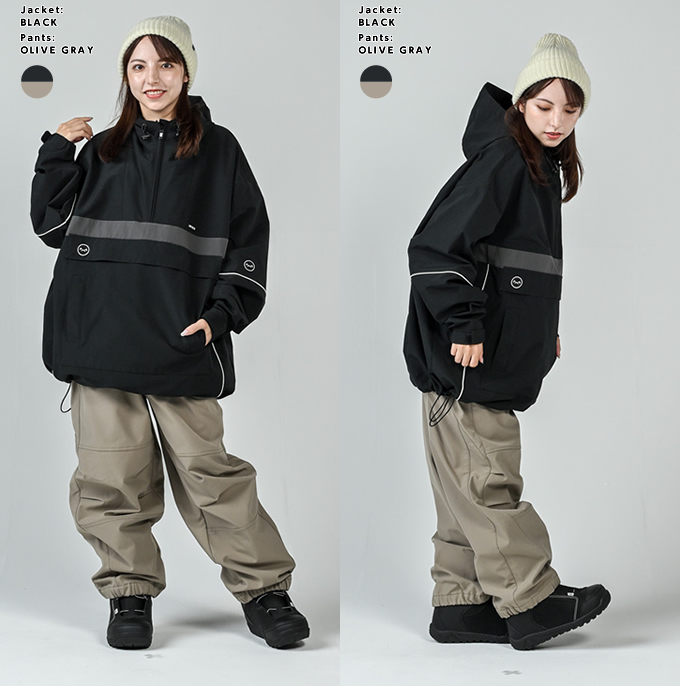 スノーボードウェア 上下セット NFX ANORAK NFX アノラック+3D GROWL スノーボードウェア 上下セット NFX ANORAK NFX アノラック+3D GROWL