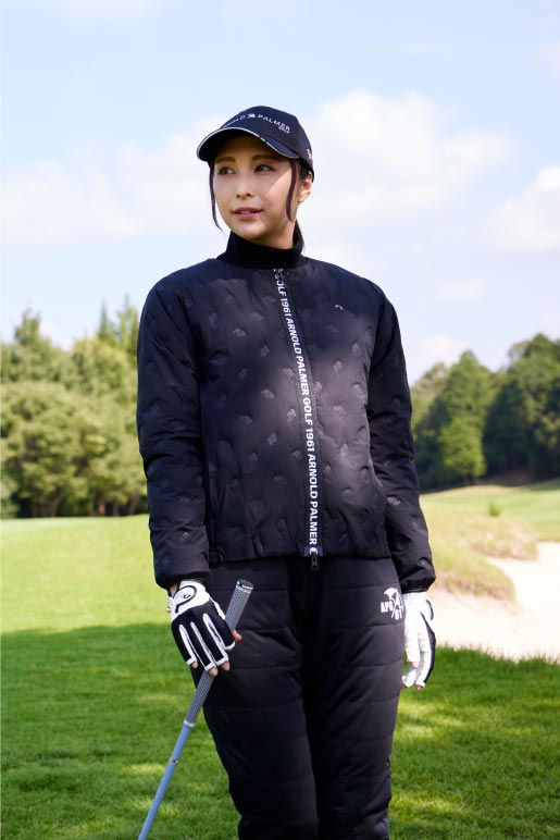 ARNOLDRALMERGOLFアーノルドパーマーニットスカートセットアップ上下 ニット×パーマーチェックワンピース（ワンピース/レディース